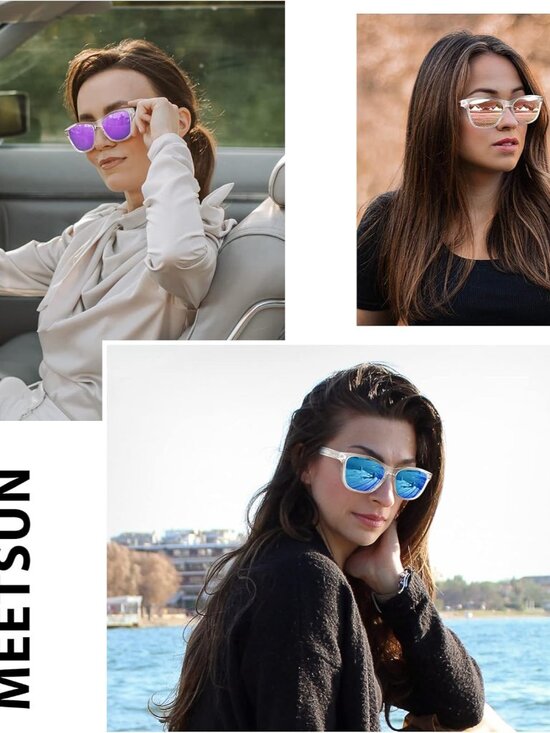 Trendy Unisex Polarized Sunglasses 3-Pack - Retro Style with UV400 Protection main image 8